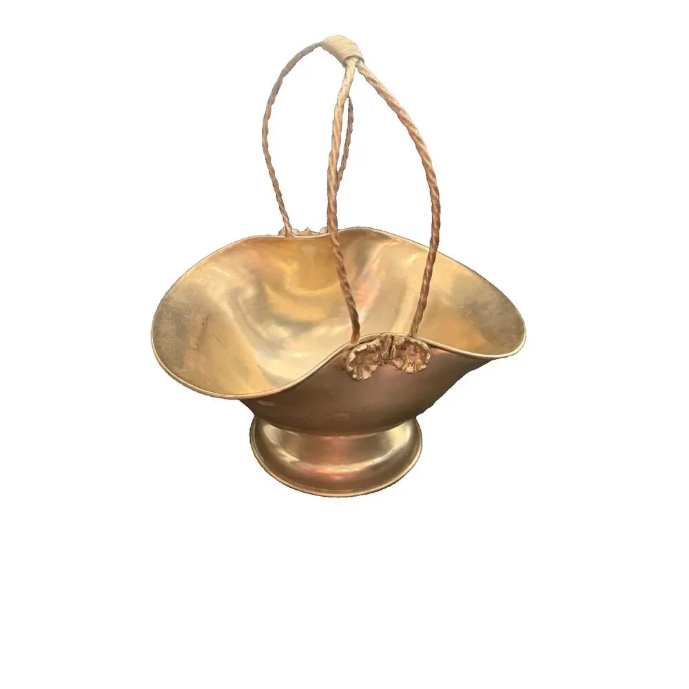 Vintage Metalware Basket, Stamped IND. PER PI ANUE, Used, Rare Find